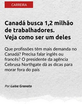 Recorte de notícia sobre bolsas de estudo